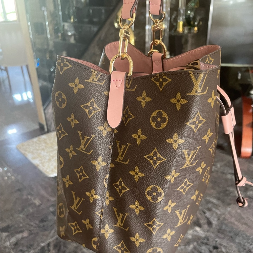 FASHION Louis Vuitton Monogram Brown and Pink Shoulder Bag - Picture 6 of 17
